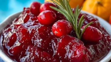 Blood Orange Cranberry Sauce- 1
