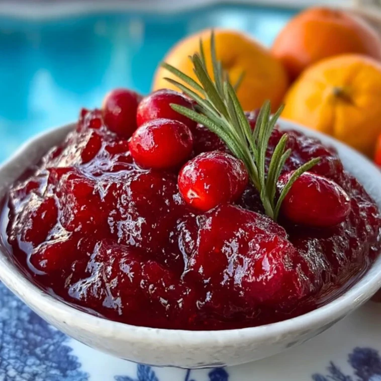 Blood Orange Cranberry Sauce- 1