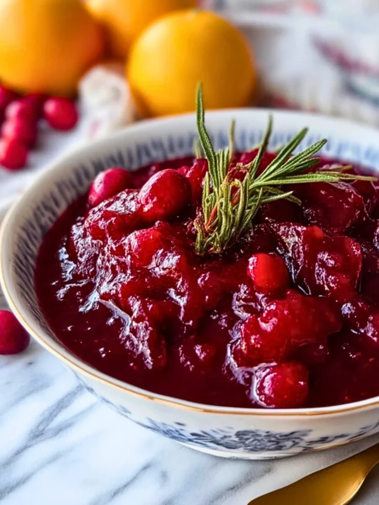 Blood Orange Cranberry Sauce- 3
