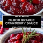 Blood Orange Cranberry Sauce - Pin 1