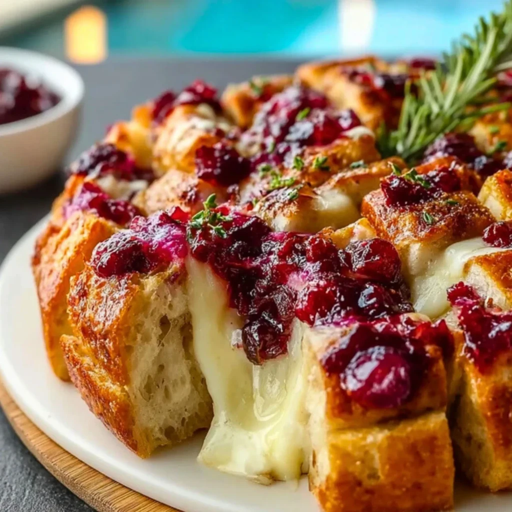 Cranberry Brie Pull-Apart Bread- 1