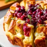 Cranberry Brie Pull-Apart Bread- 3