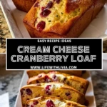 Cream Cheese Cranberry Loaf - Pin 1