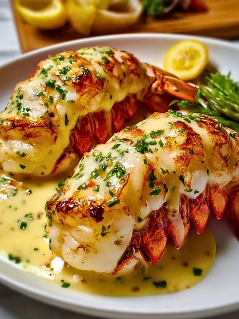 Creamy Garlic Butter Lobster Tails- 3