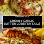 Creamy Garlic Butter Lobster Tails- Pin 1