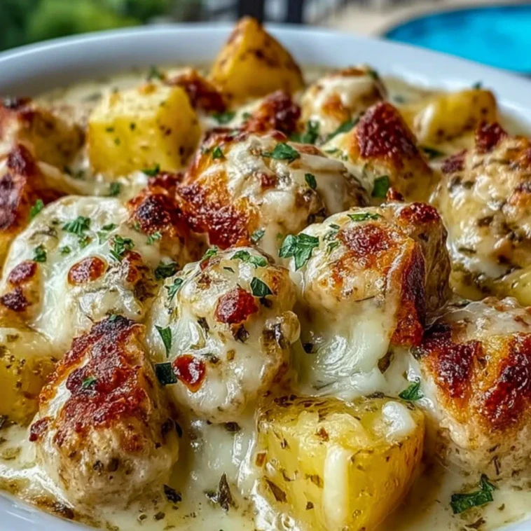Garlic Parmesan Crockpot Chicken and Potatoes- 1