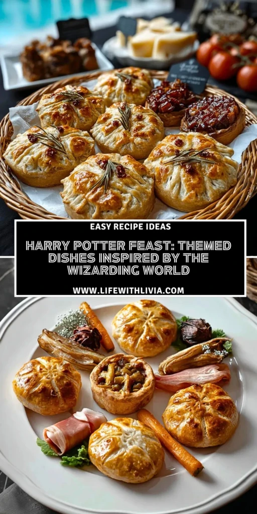 Harry Potter Feast Themed dishes inspired by the Wizarding World- Pin 1