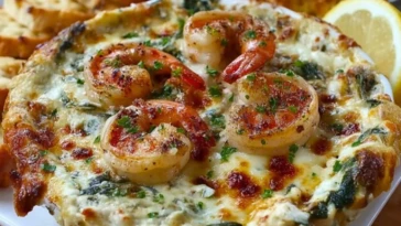 Irresistible Shrimp, Crab & Spinach Dip- 1