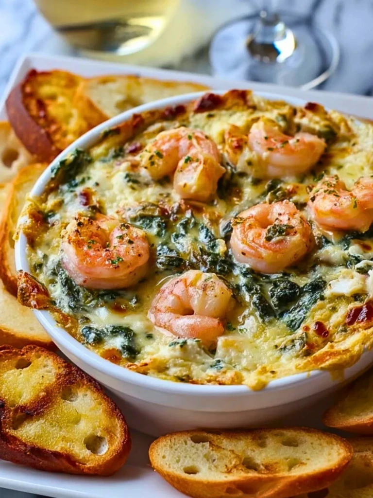 Irresistible Shrimp, Crab & Spinach Dip- 3