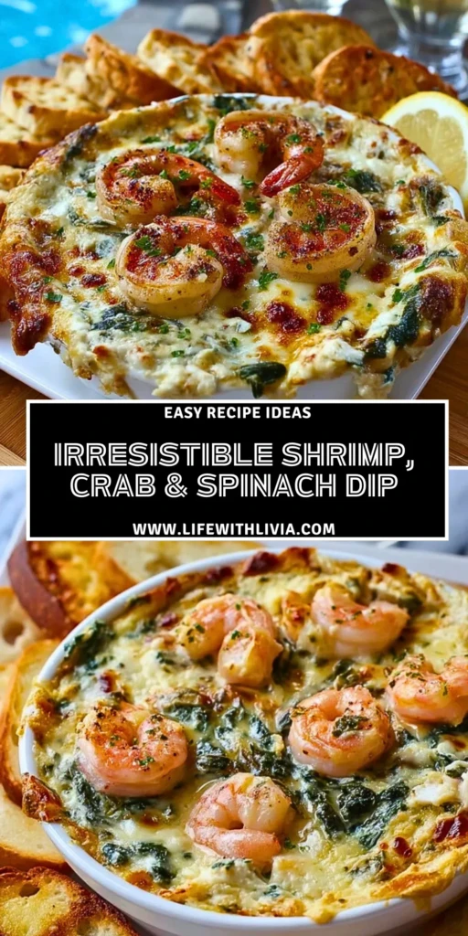 Irresistible Shrimp, Crab & Spinach Dip- Pin 1