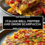 Italian Bell Pepper and Onion Scarpaccia - Pin 1