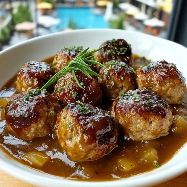 Meatballs and Gravy- 1