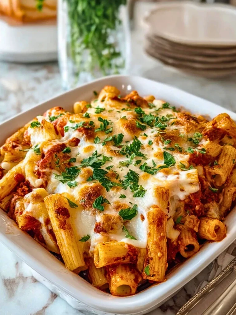 Meatless Baked Ziti- 3