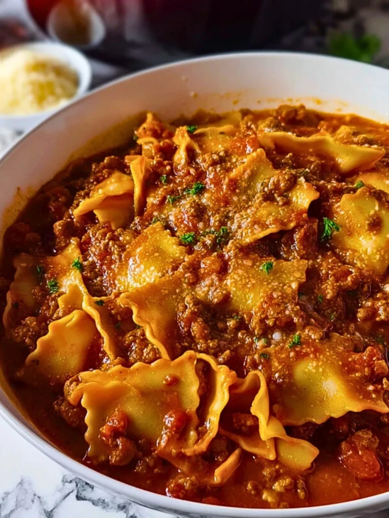 One Pot Lasagna Soup - 3