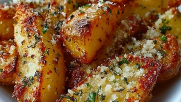 Parmesan Garlic Potato Wedges - 1 (1)