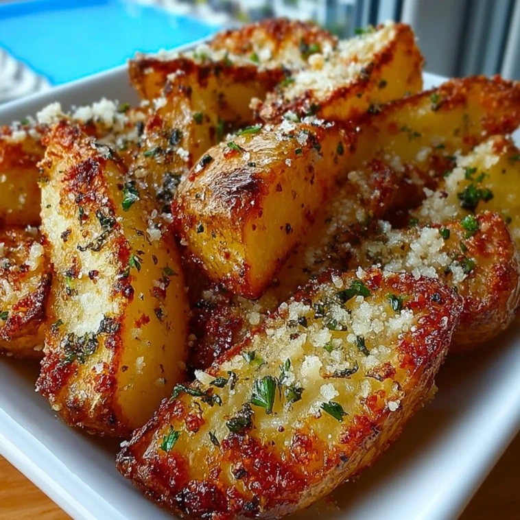 Parmesan Garlic Potato Wedges - 1 (1)