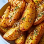 Parmesan Garlic Potato Wedges - 3
