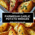 Parmesan Garlic Potato Wedges - Pin 1 (1)