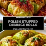 Polish Stuffed Cabbage Rolls - Pin 1