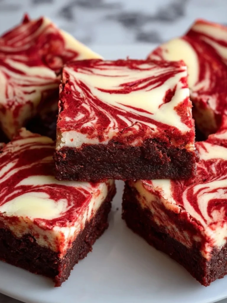 Red Velvet Cheesecake Brownies- 3