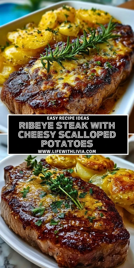 Ribeye Steak with Cheesy Scalloped Potatoes - Pin 1 (1)