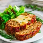 Savory Italian Meatloaf with Cheese - 3
