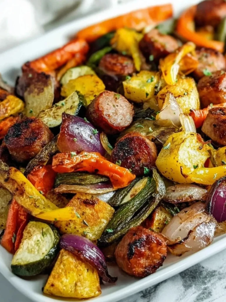 Sheet Pan Sausage & Veggies- 3