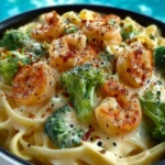 Shrimp Broccoli Alfredo- 1