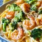 Shrimp Broccoli Alfredo- 3
