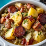 Slow Cooker Kielbasa with Cabbage and Potatoes- 1