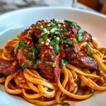 Sweet and Spicy Garlic Steak Pastav- 3