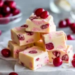 White Chocolate Cherry Fudge- 3