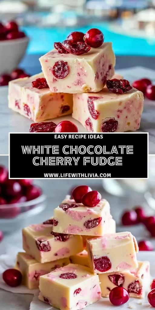 White Chocolate Cherry Fudge- Pin 1